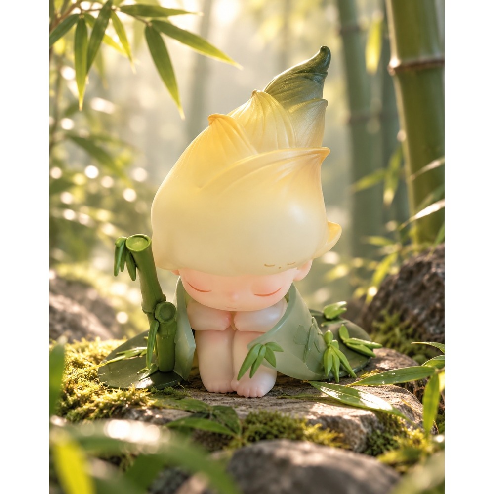 New Pop Mart Dimoo Stories in Cup Ink Bamboo Painting Blind Box Confirmed Figure